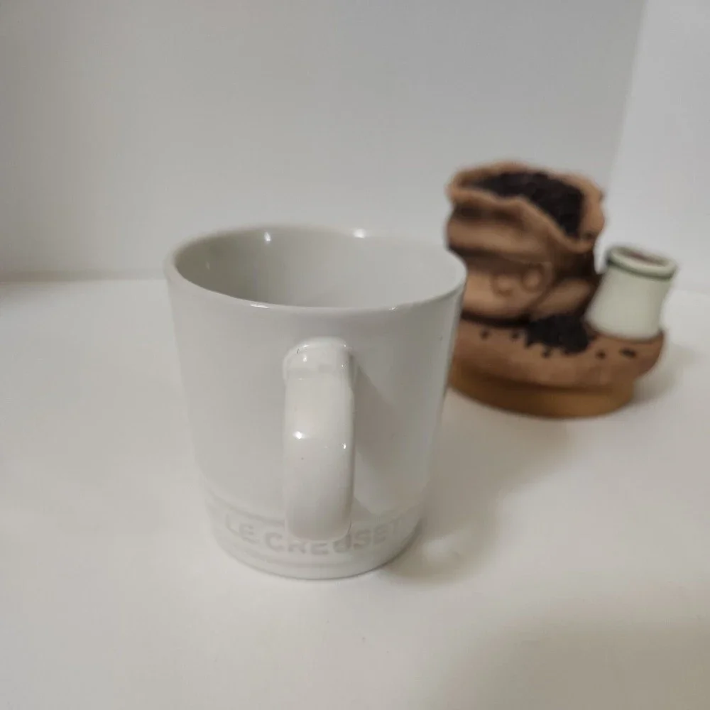 Le Creuset Stoneware Petite Espresso Mug WHITE 100 ml 31/2 oz‎